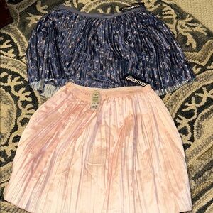 OshKosh B'gosh Floral Blue and Soft Pink Skirt Duo